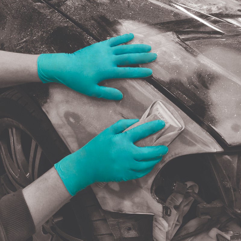 Finite Green Nitrile Examination Gloves Gloves.co.uk
